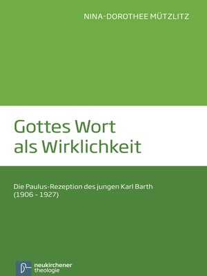 cover image of Gottes Wort als Wirklichkeit